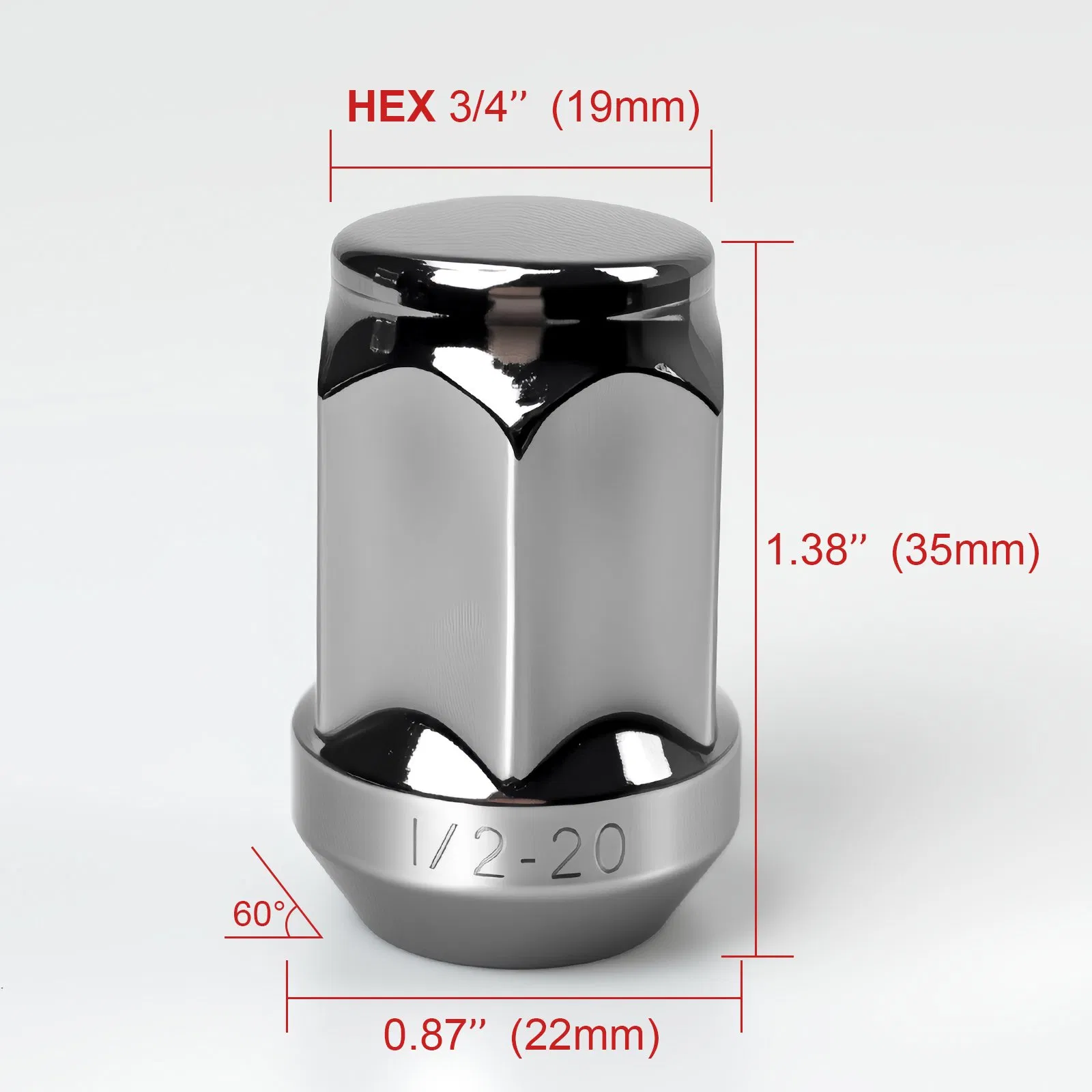 Premium Metric Carbon Steel Wheel Lug Nut