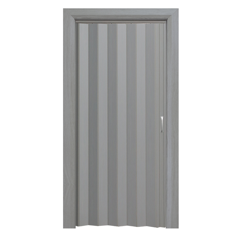 Factory Price Interior PVC Accordion Partition Wall Doors Toilet Interior Folding Sliding PVC Folding Door Plastic Accordion Door PS Glass Door