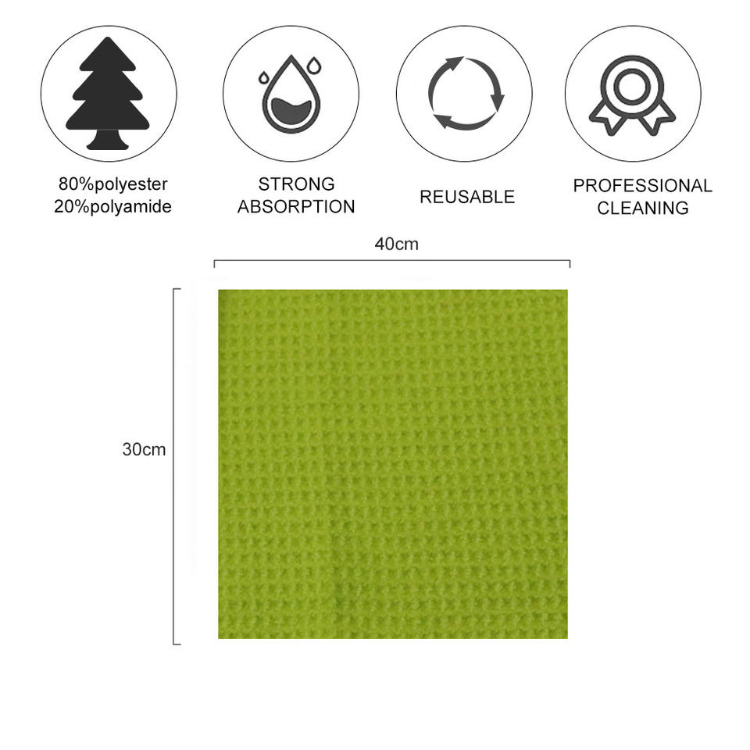 Super Absorbent Reusable Kitchen Dish Towels Kitchen Drying Towel Waffle Weave Towel