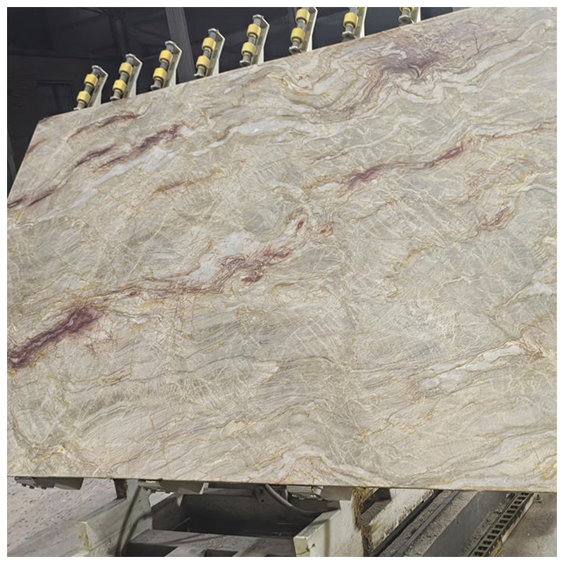 Brazilian Exotic Nacarado Quartzite Slabs for Countertops and Tables