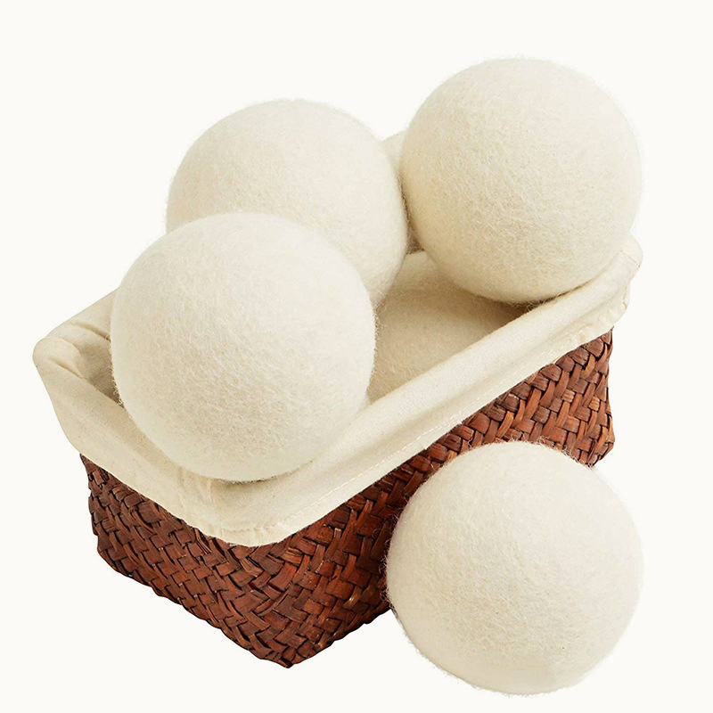 Handy Laundry, Wool Dryer Balls Natural Fabric Softener, Reusable Reduces Wrinkles