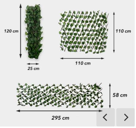 Garden Home Decoration Garden Trellis Outdoor Plant Telescopic Fence Artificial Leaf Fence
