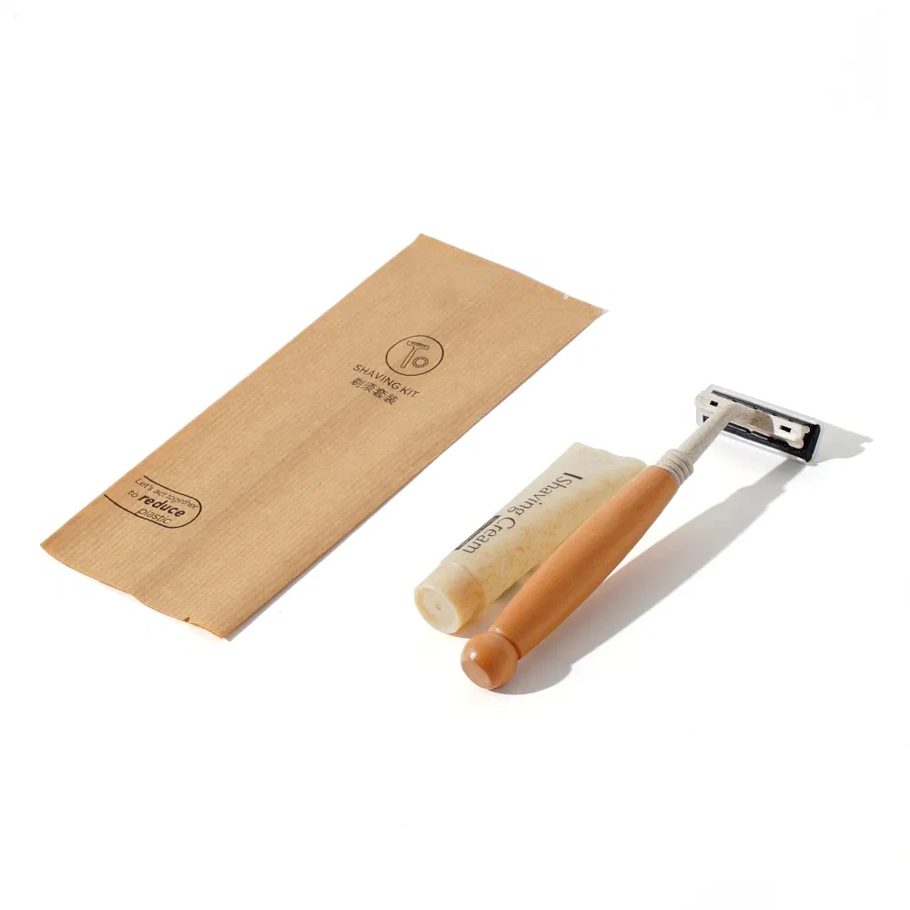 Eco Friendly Kraft Paper Bag Packaging Hotel Amenities Set