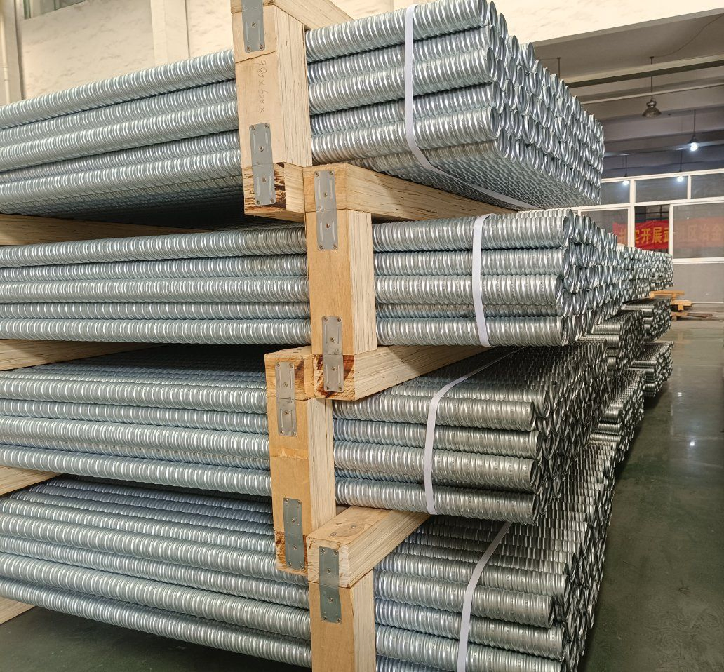 130mm Post Tension Prestressed Galvanized Steel Corrugated Duct Double Wall Corrugated Pipe
