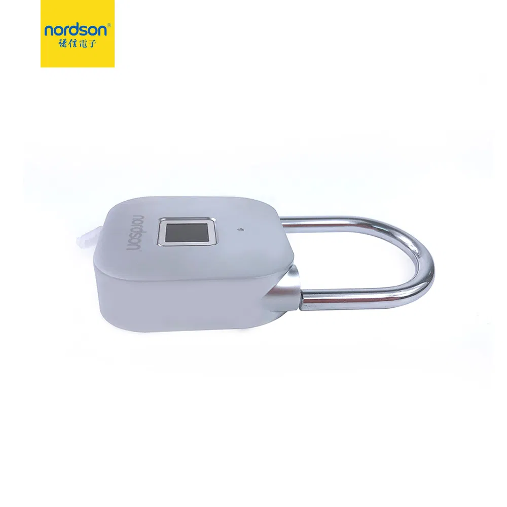 Good Quality Zinc Alloy IP62 Waterproof with LED Light Smart Cabinet Home Fingerprint Padlock