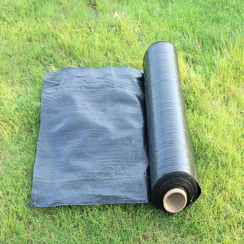 Customizable Size Anti-Grass PE Ground Cover Mesh Weed Mat Roll PP Woven Membrane Mulch Film Garden Supplies Blocker