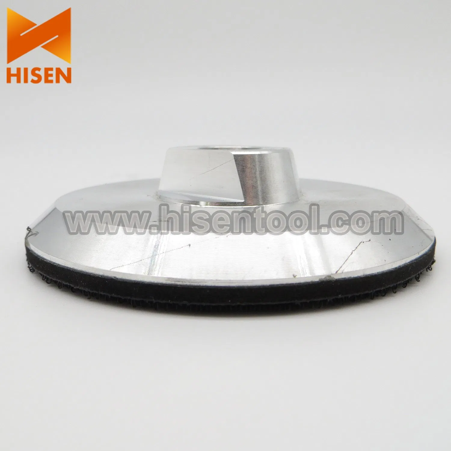 Алюминиевая опорная тарелка 100 мм с резьбой 5/8"-11