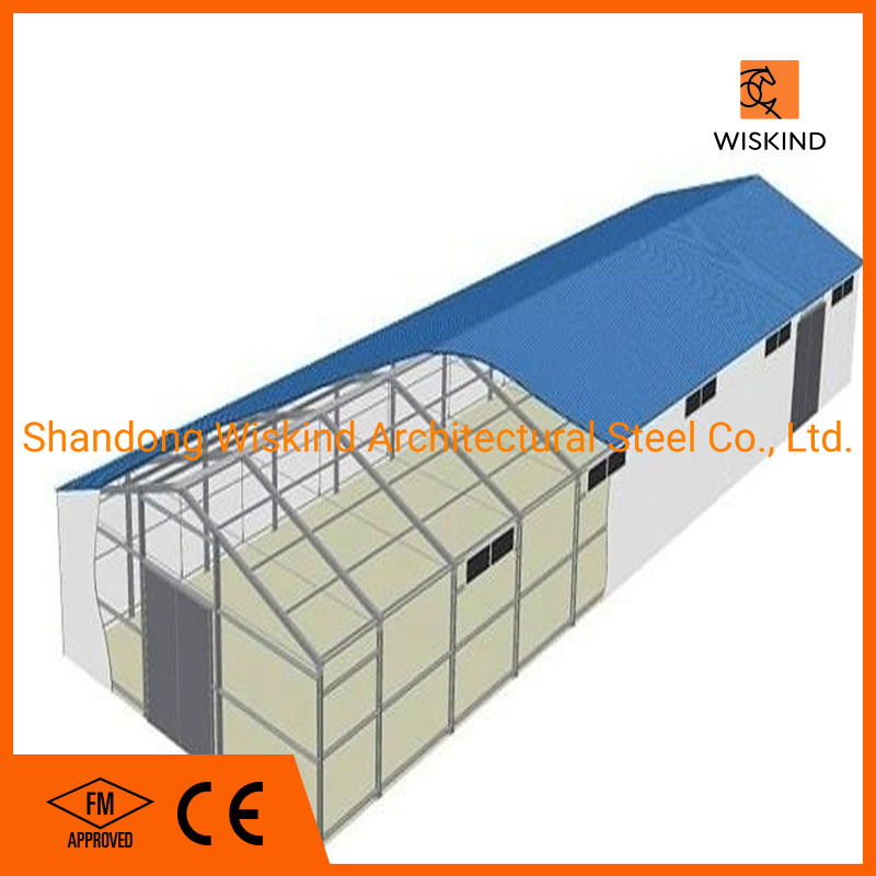Large Prefabricated Quick Assembly Steel Industrial Prefabricated Metal Prefab Factory Building Workshop Shed Beam Hangar Warehouse Column Steel Structure
