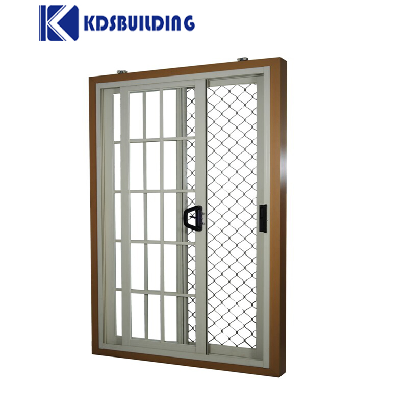 Model Gates Commercial Aluminum Frame Sliding Security Door with Construction Materials Glass