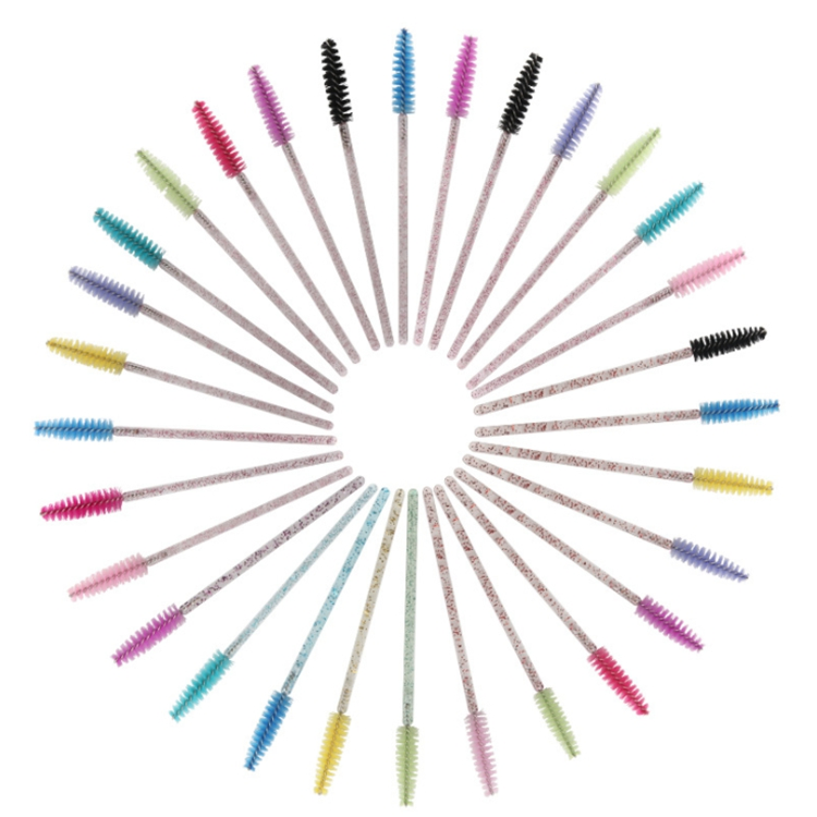 Factory Promotion 50 PCS/Bag Lash Cleansing Brush, Salon Lash Cleanser Brush, Wholesale Disposable Mascara Wand Eyelash Brush