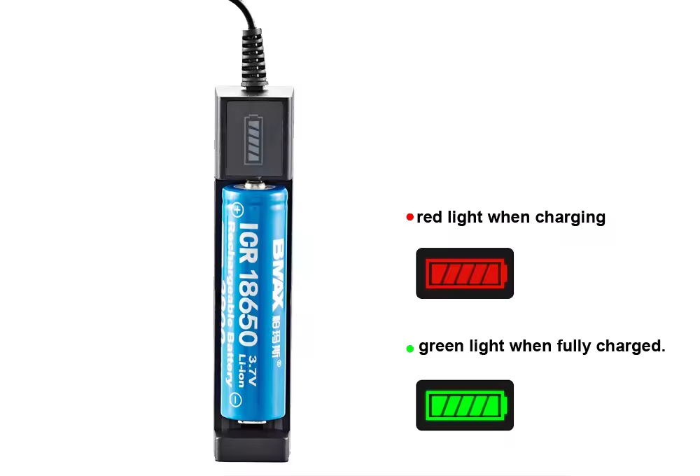 Rechargeable Battery Charger USB Charger Adapter for Li-ion 18650 26650 14500