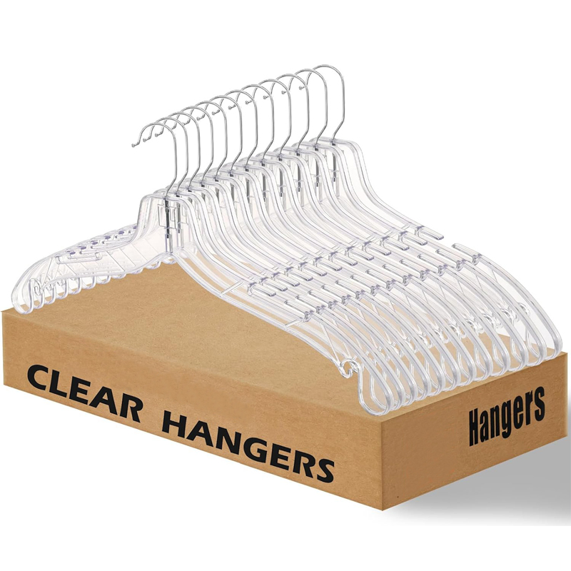 360 Degree Rotating Transparent Clothes Hanger Storage Tool Traceless Clothes Hanger Recyclable Recycling Clothes Hanger Clothing Store Home Furnishings