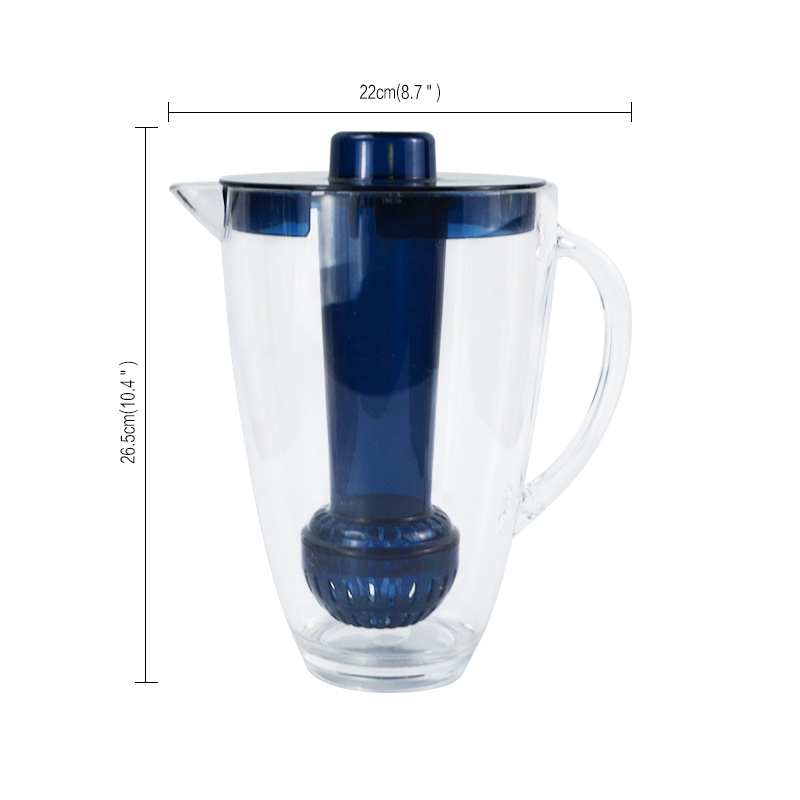 3-in-1 Water Pitcher Fruit Infusion Ice Chiller Compartment