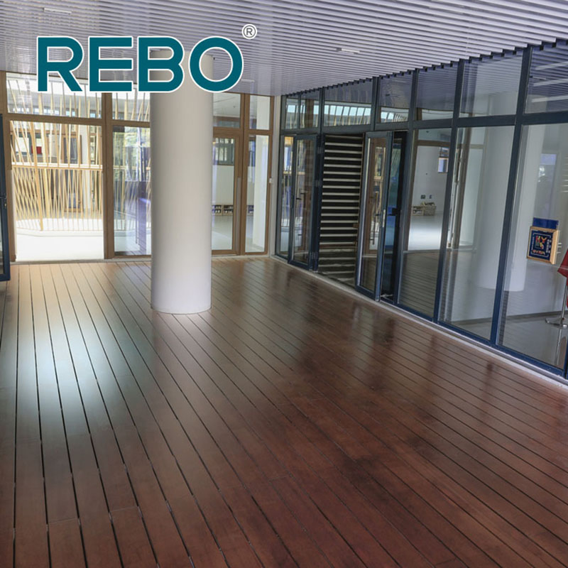 European Standard E1 Strand Woven Bamboo Wooden Flooring Outdoor