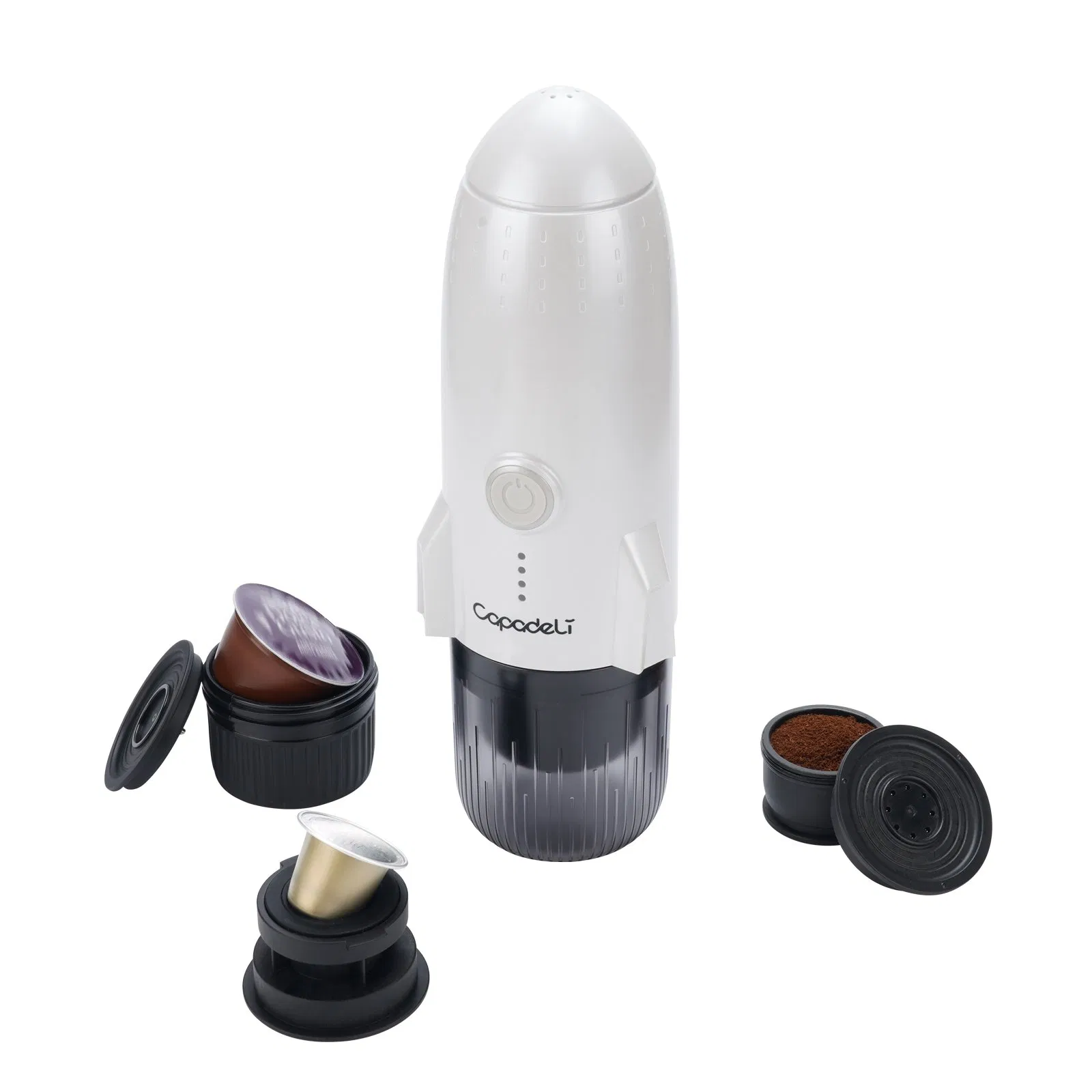 Mini Portable Coffeemaker - Manual Rechargeable, Fast Heating for Personal Use