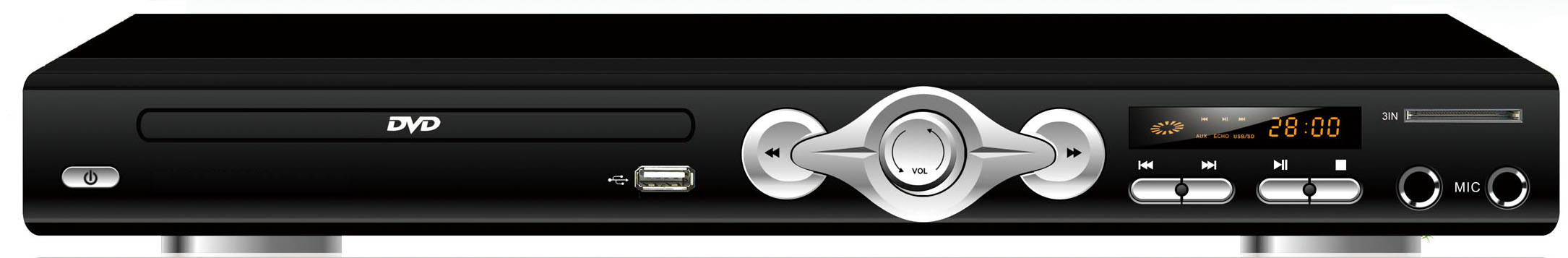 Портативный DVD-плеер с HDMI, USB и картридером