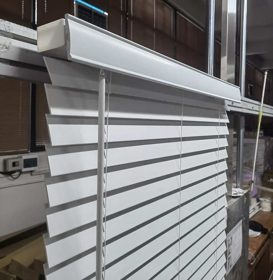 Cordless Window Horizontal Venetian Blinds Curtains Faux Wood