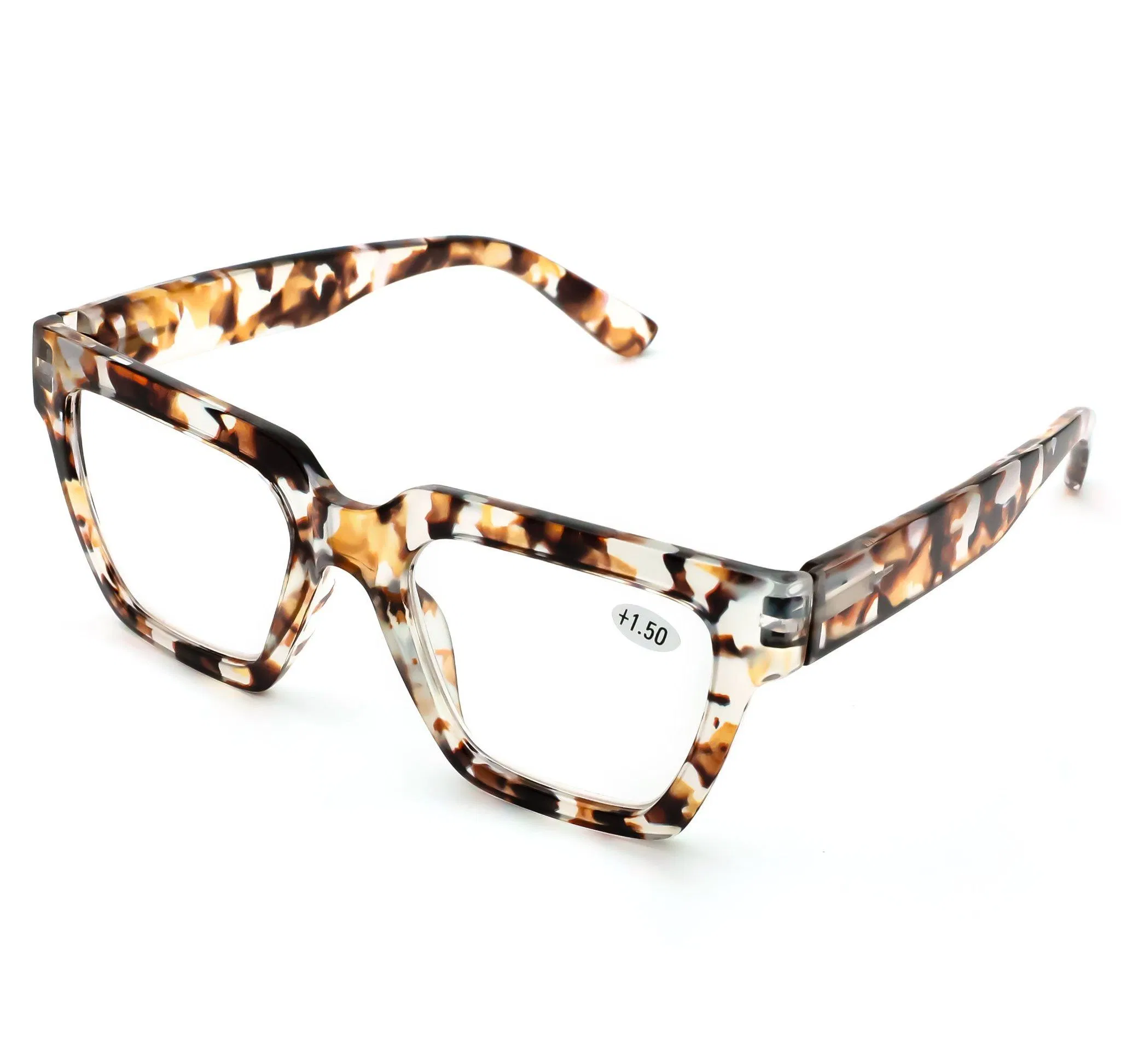 Fashionable Large Square Colorful Newest Blue Light Blocking Reading Glasses Eyewear