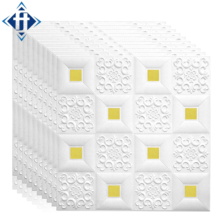 Self Adhesive Wall Stickers XPE 3D Foam Brick Wallpaper