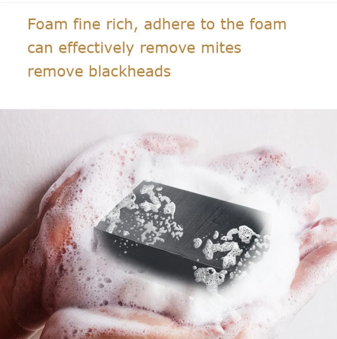 Private Label Organic Handmade Facial Cleanser African Black Soap Bar with Cocoa Butter and Vitamin E