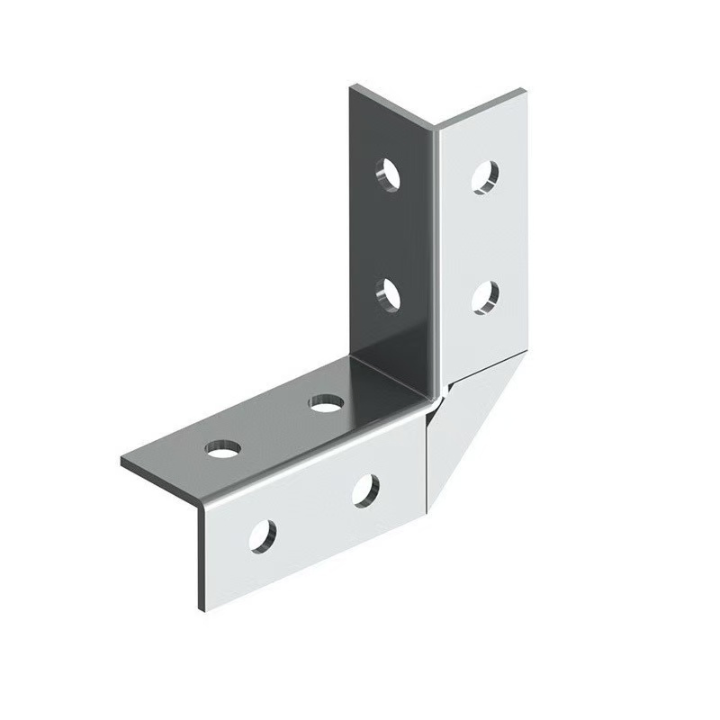 Heavy-Duty Eight-Hole Corner Protection Bracket for Earthquake Resistance