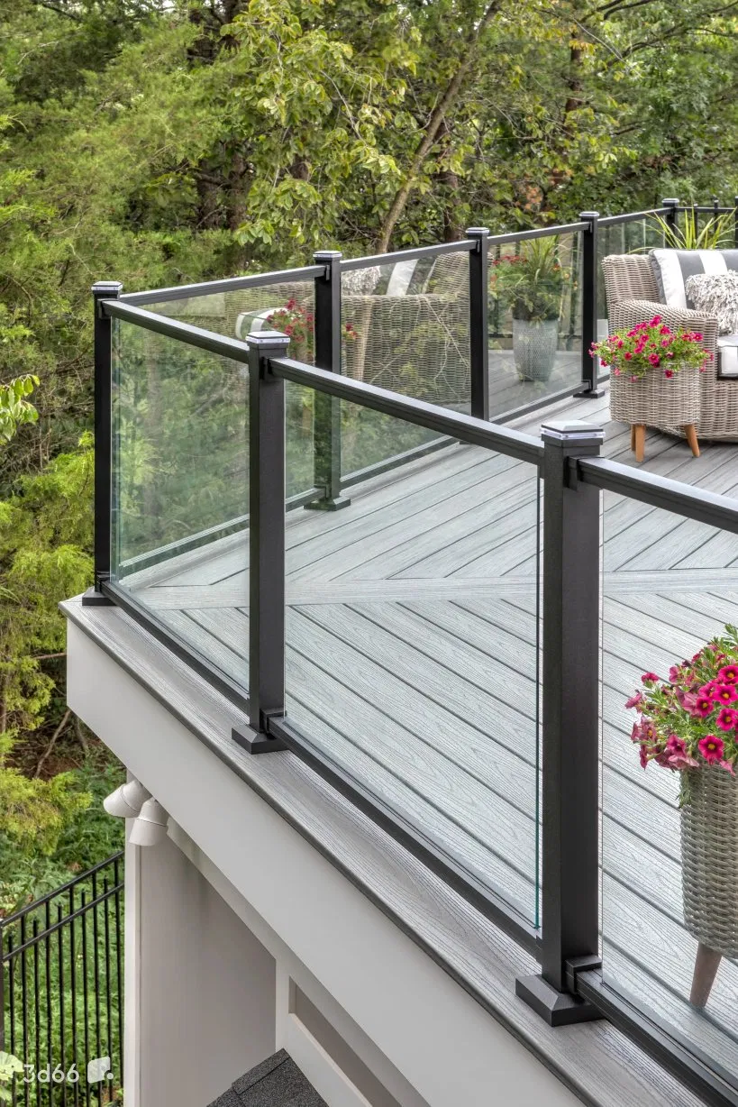 Balustrade System U-Channel for Glass Railing U Channel Railing 10-22mm Glass