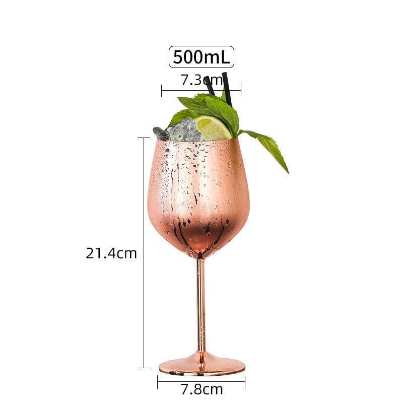 Wholesale Stainless Steel Bar Restaurant Goblet Champagne Cups Customized