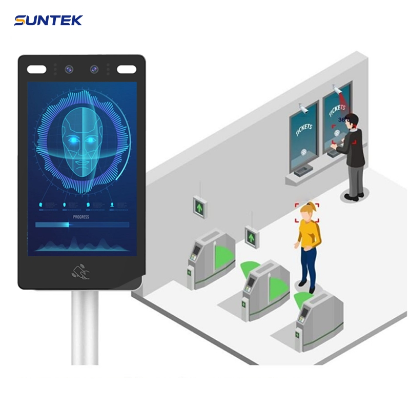 Suntek Fast & Convenient Face Scannning Wall-Mounting Face Recognition Terminal for Security