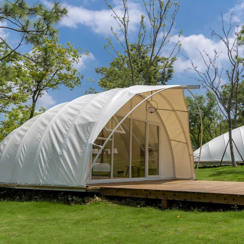Outdoor Luxury Safari Tents Shell Shape Camping Glamping Hotel Resort Tent