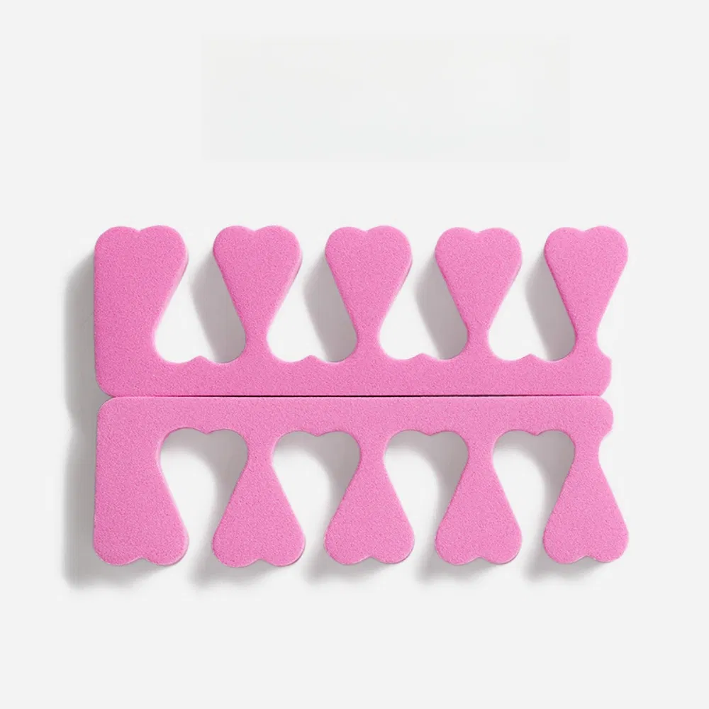 Hot Selling Pink Heart Shaped EVA Sponge Hands Feet Universal Finger Divider