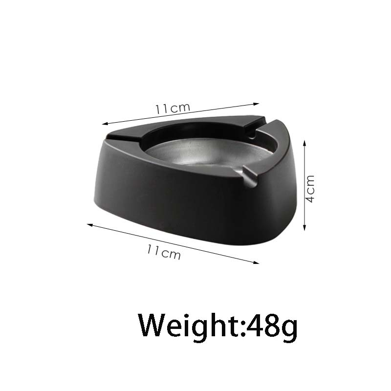 Smoking Accessories Customized Stainless Steel Ashtrays in Various Styles 48g Wholesale Factory