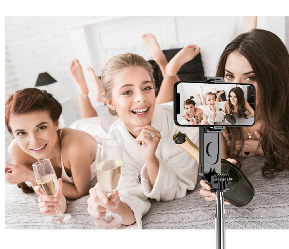 Монопод селфи с Bluetooth и стабилизацией