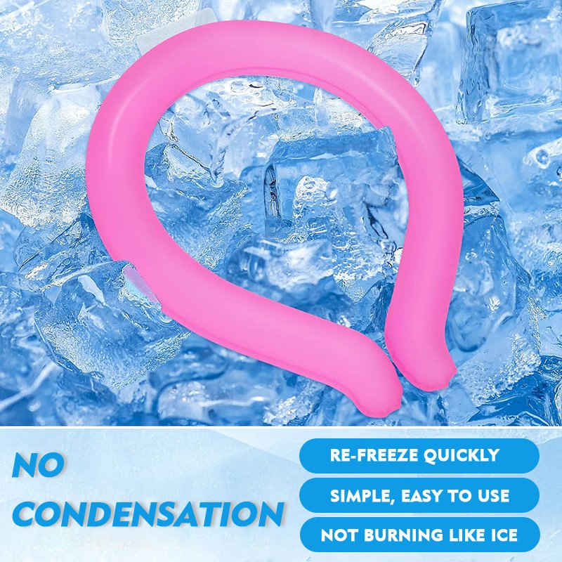 Hot Sale Wearable Neck Cooling Tube Gel Cold Ice Ring Portable Neck Cooler