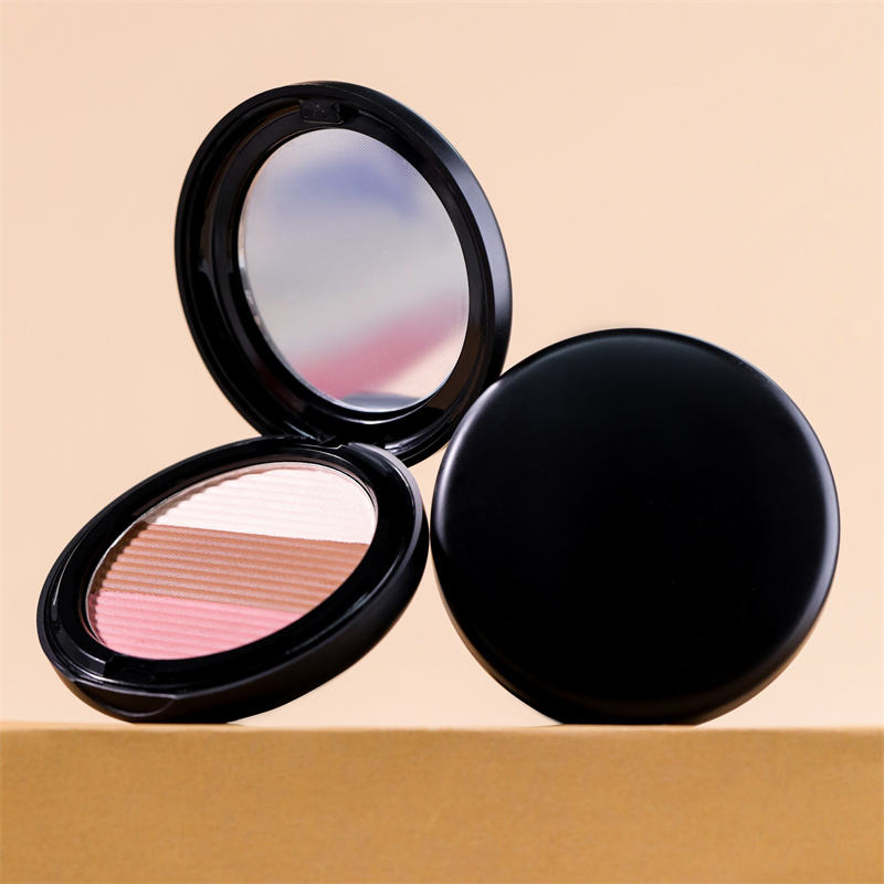 Tyo7 Wholesale Full Coverage Contouring Foundation Private Label Vegan Pressed Highlight Blush Powder