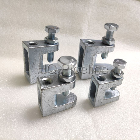Galvanized Wide Mouth Channel Beam Clamp Rod Insulator Support Beam Clamps
