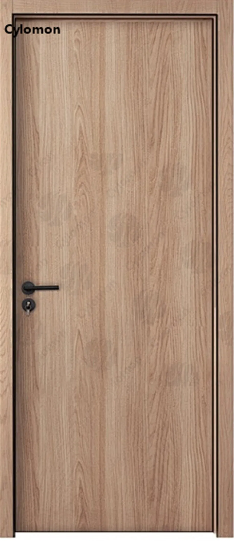 Modern Wooden Wood American Panel Main Entry PVC Wood Door for Sale