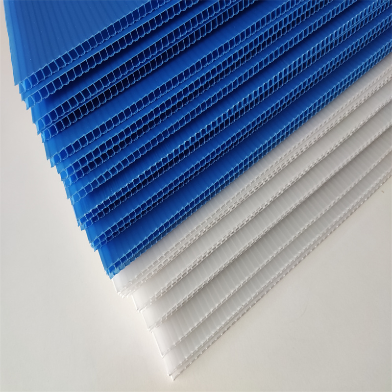 Black Recycled PP Twin Wall Plastic Corflute Floor Protection Sheet