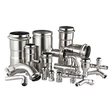 High Quality V Profile Compression Stainless Steel Equal Cross for Water Pipe System