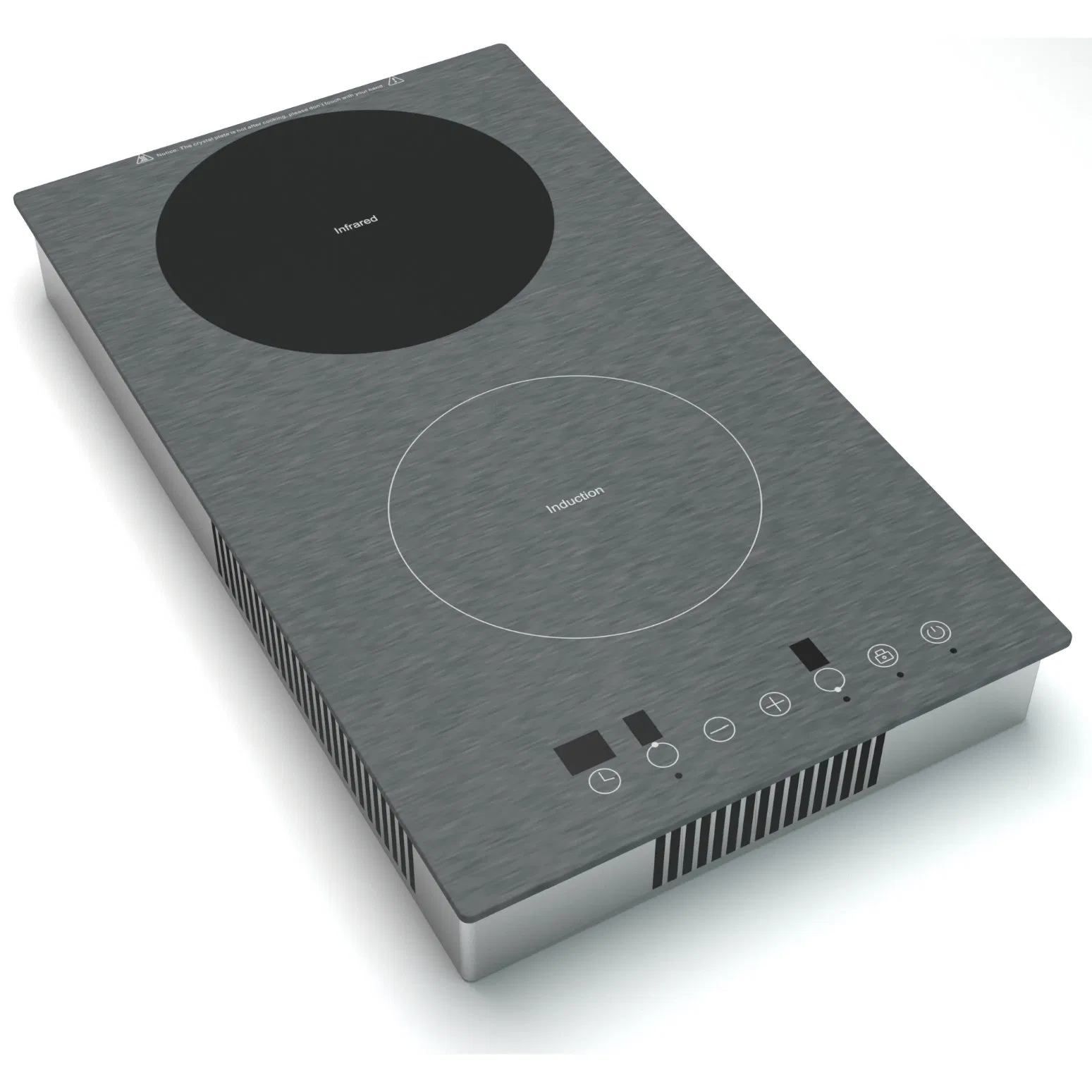 Kc Approval Touch Screen Metal Housing Double Burner Personal Induction Cooker 3kw