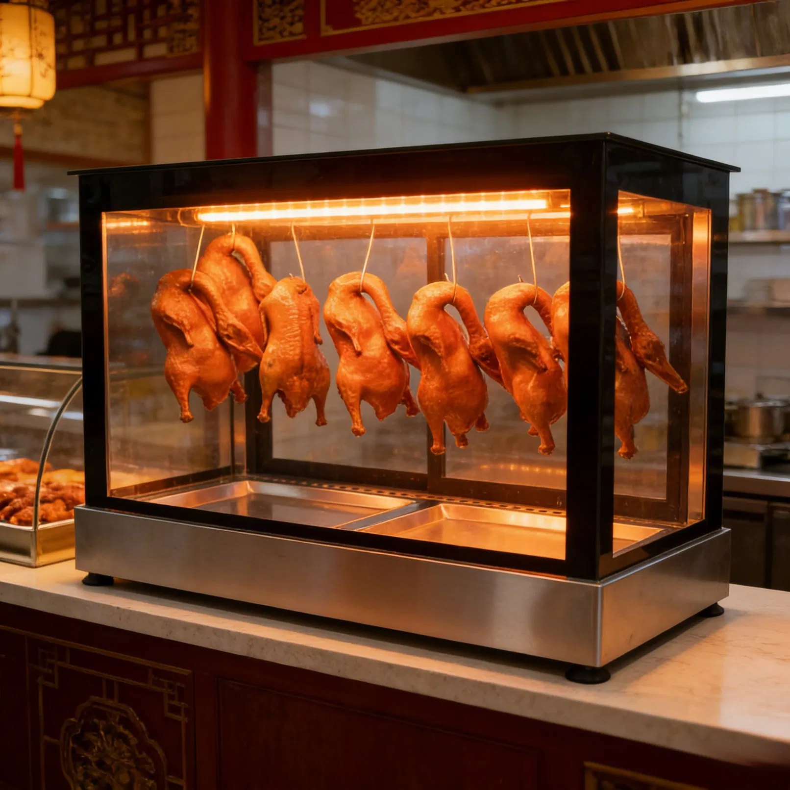 Commercial Roast Duck Display Warmer for Catering Business