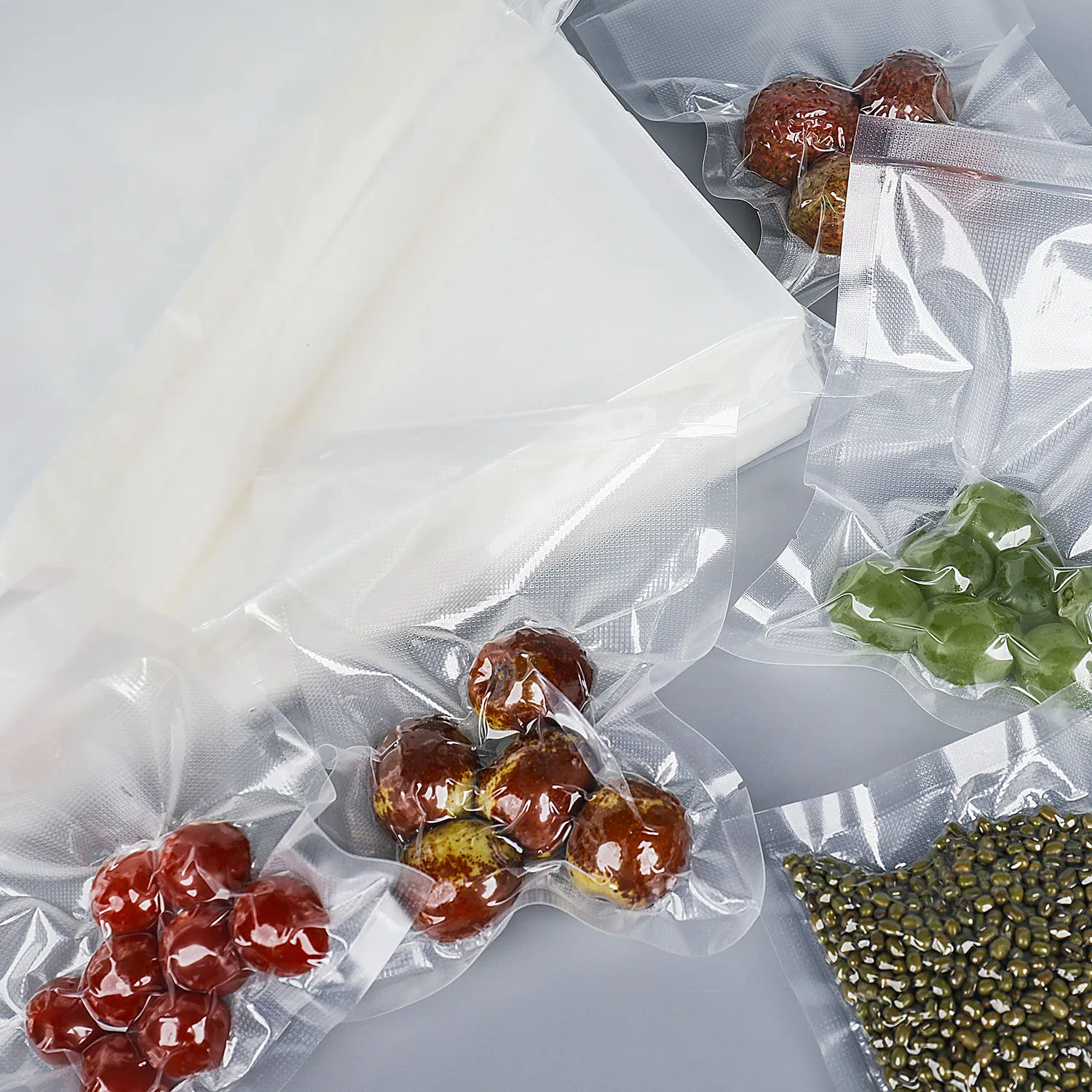 9 Layer 11 Layer Domestic Vacuum Sealer Rolls 25X35cm, 3-Side Sealed Textured Vacuum Bags for Food Packaging, Safe for Freezer, Freezer Bag, Embossed Packaging