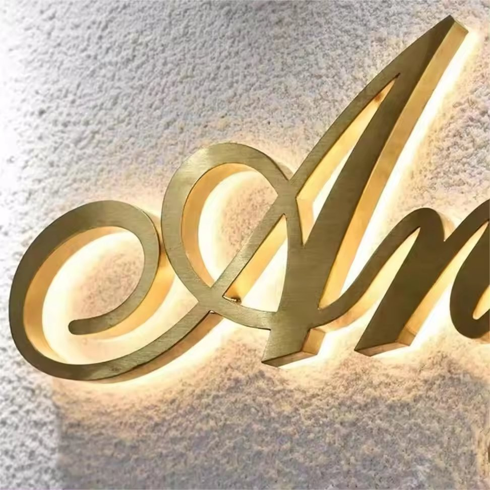 Advertising Illuminated Light Channel Letter Custom Logo Acrylic Outdoor 3D LED Signage