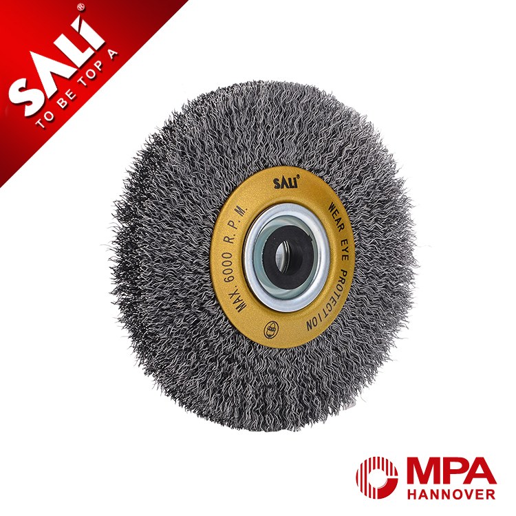 High Quality Stainless Steel Long Wire Yard Brush Wheel