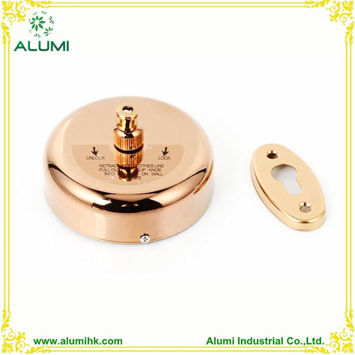 Hotel Stainless Steel Cloth Line Bronze Round Shape