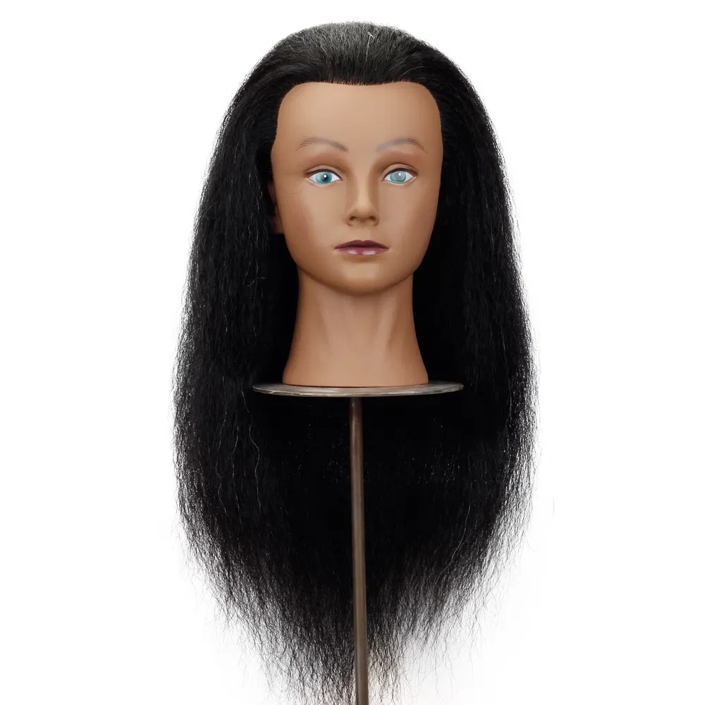 Манекен-голова для парикмахеров Afro с подставкой