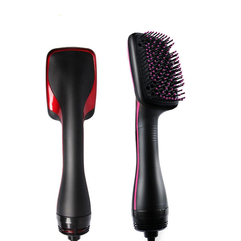 2-in-1 Square Styler - Wet/Dry Straightening & Curling Auto Hair Comb with Built-in Hair Dryer for Home Use