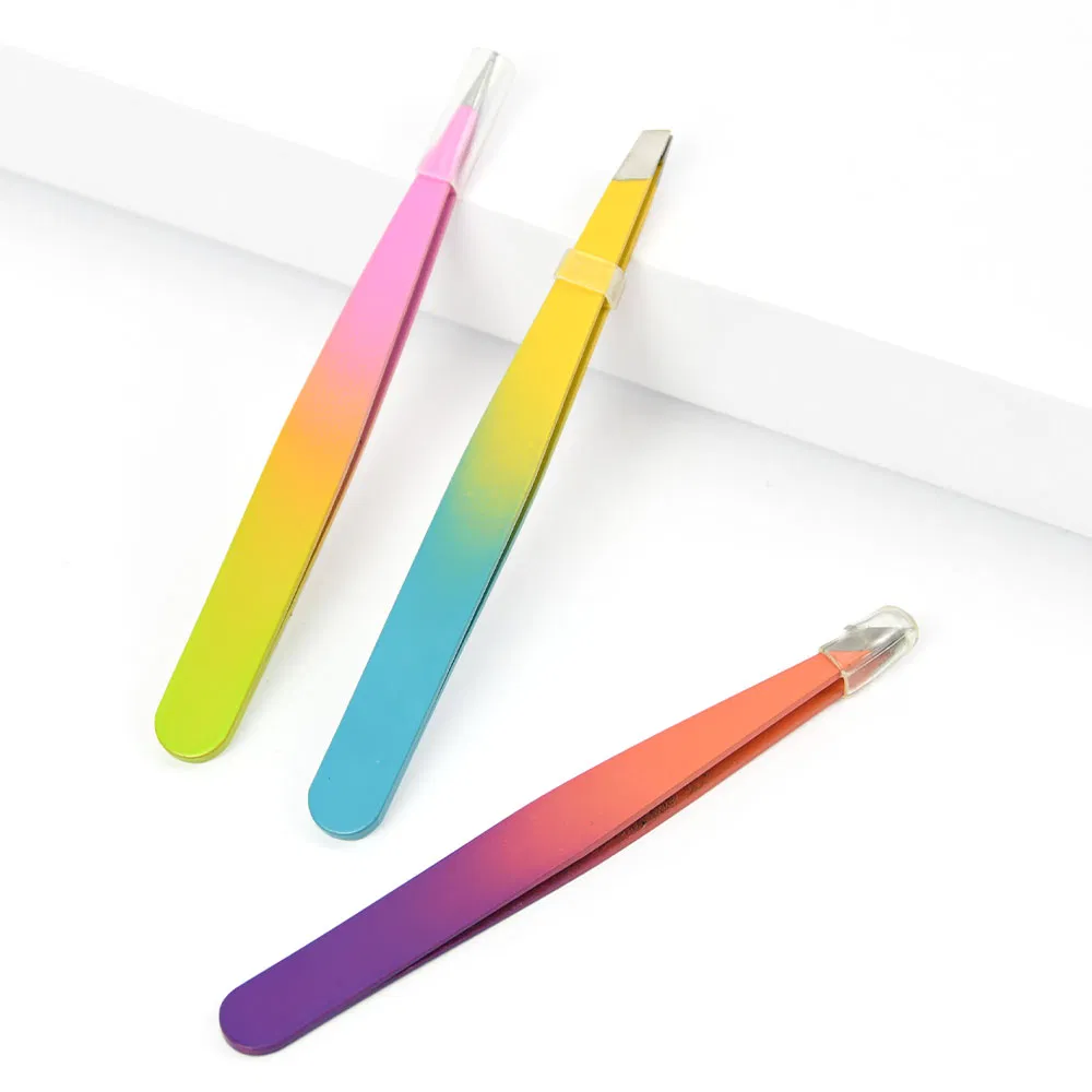 Colour Lash Eyebrow Clip Tweezer Eyelash Tweezers for Makeup