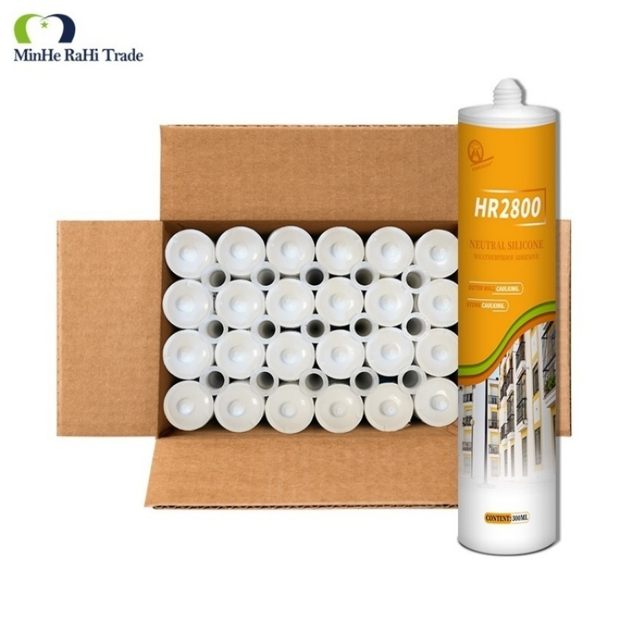 Fireproof Refrigerator Silicone Sealant Neutral Transparent 310ml Cartridge for Installation Window Door