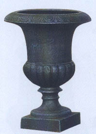 Garden Art Relief Decorative Antique Metal Urns Planters Cast Iron Flowerpots