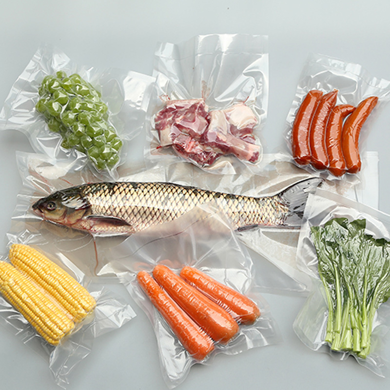 9 Layer 11 Layer Embossed Plastic Bags 25X25cm, Vacuum Sealer Food Bag, Pre-Cut Household Packaging Bags; Sous Vide, Freezer Frozen Bags, Rolls
